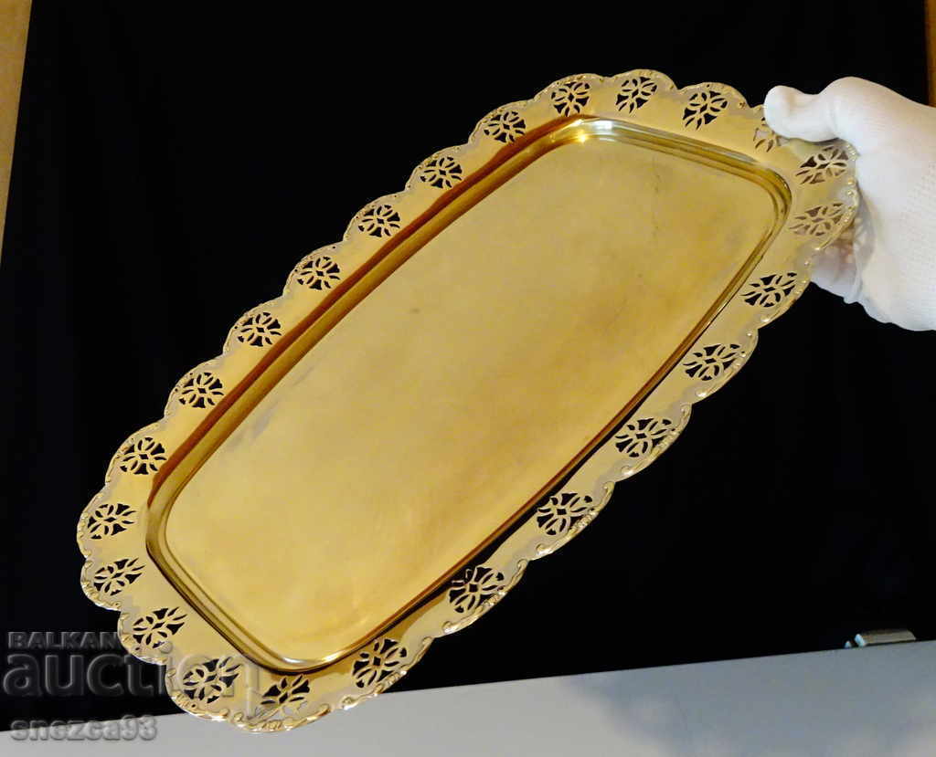 Delivery of Brass tray, openwork, Baroque Delivery of Brass tray, openwork, Baroque