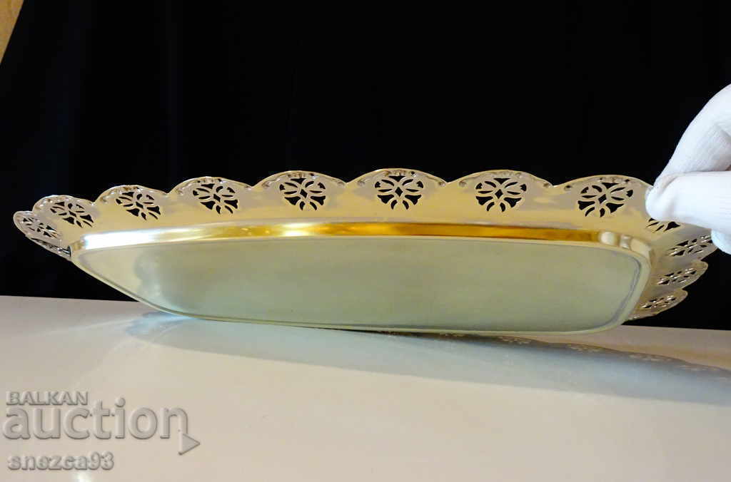 Brass tray, openwork, Baroque - 5 Brass tray, openwork, Baroque - 5