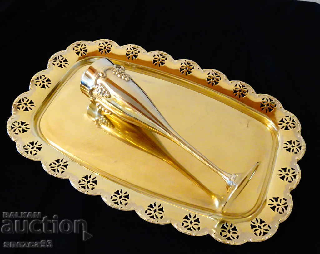 Brass tray, openwork, Baroque - 7 Brass tray, openwork, Baroque - 7