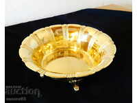 Old English fruit bowl brass, secession.