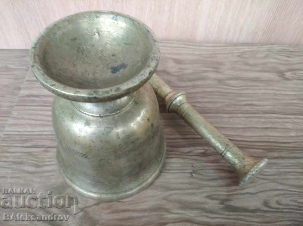 Delivery of Large brass mortar Delivery of Large brass mortar