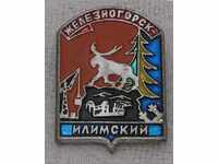 ZHELEZNOGORSK RUSSIA COAT OF ARMS Badge