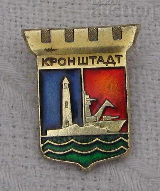 КРОНЩАТ  РУСИЯ ГЕРБ  ЗНАЧКА