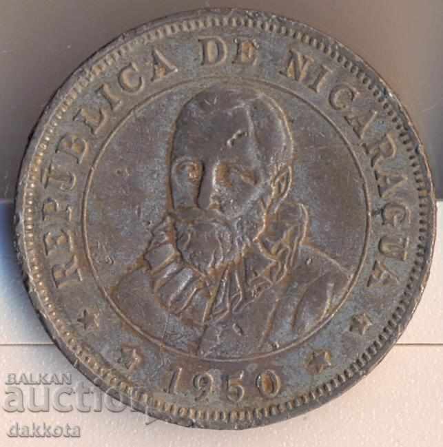 Nicaragua 50 Centavos 1950, Mintage 500k with price € 3.83 | 7.49 BGN