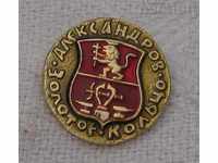 ALEXANDROV RUSSIA COAT OF ARMS GOLDEN RING BADGE