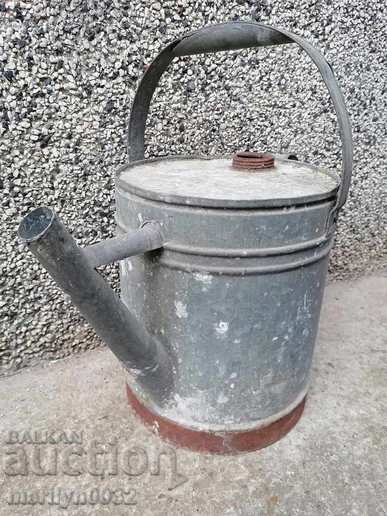 Old metal can, galvanized tube, bucket, pot - 5 Old metal can, galvanized tube, bucket, pot - 5
