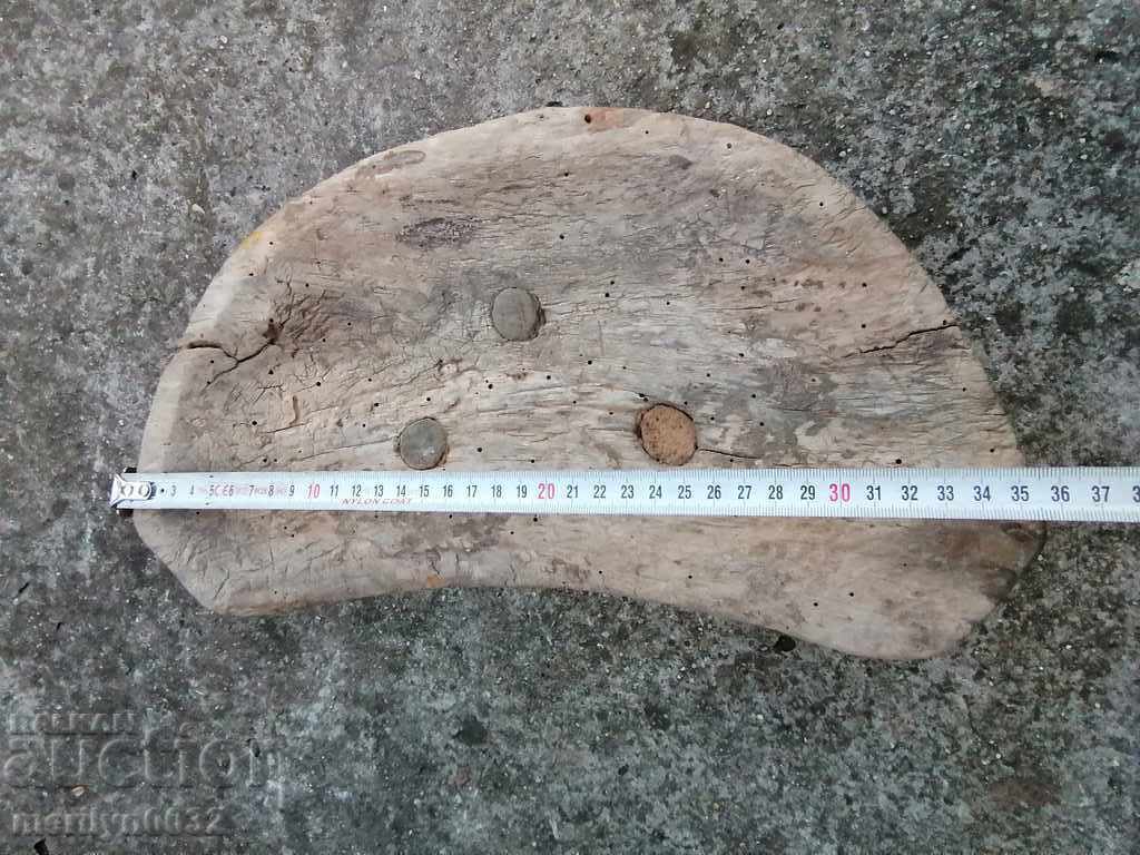 Old three-legged stool, chair, wooden, primitive - 5 Old three-legged stool, chair, wooden, primitive - 5