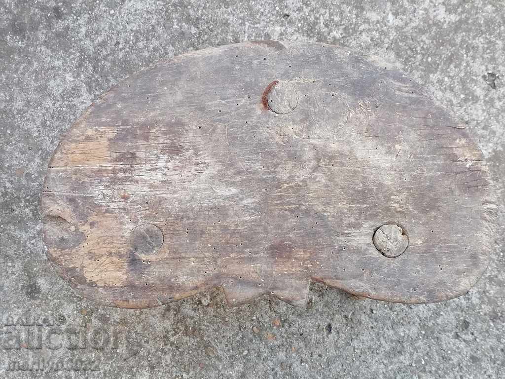 Old three-legged stool, chair, wooden, primitive with price 43.00 BGN | € 21.99 Old three-legged stool, chair, wooden, primitive with price 43.00 BGN | € 21.99