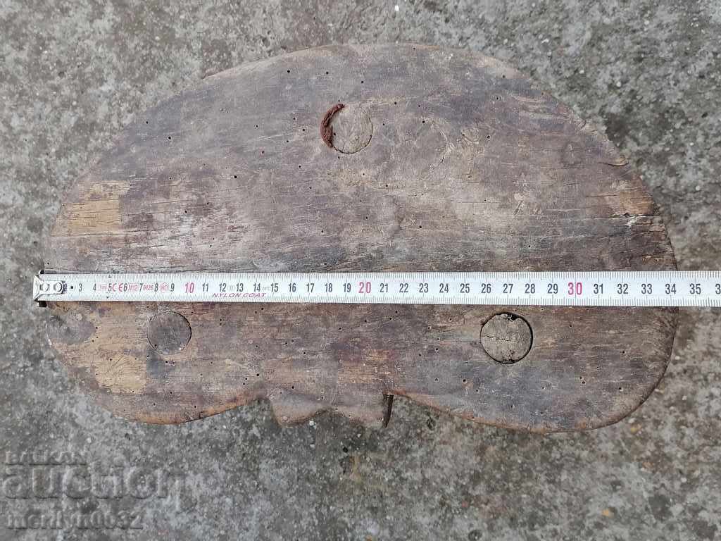 Delivery of Old three-legged stool, chair, wooden, primitive Delivery of Old three-legged stool, chair, wooden, primitive