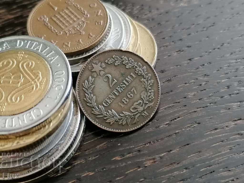 Auction Coin - Italy - 2 centesimi 1867 Auction Coin - Italy - 2 centesimi 1867