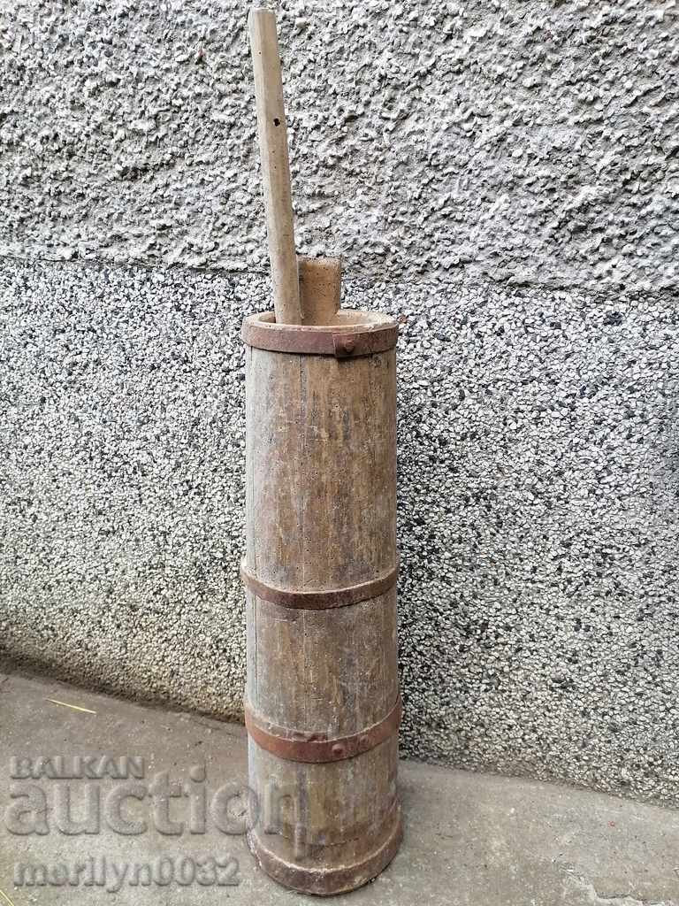 Буталка за биене на масло, дърво, дървения 70 см
