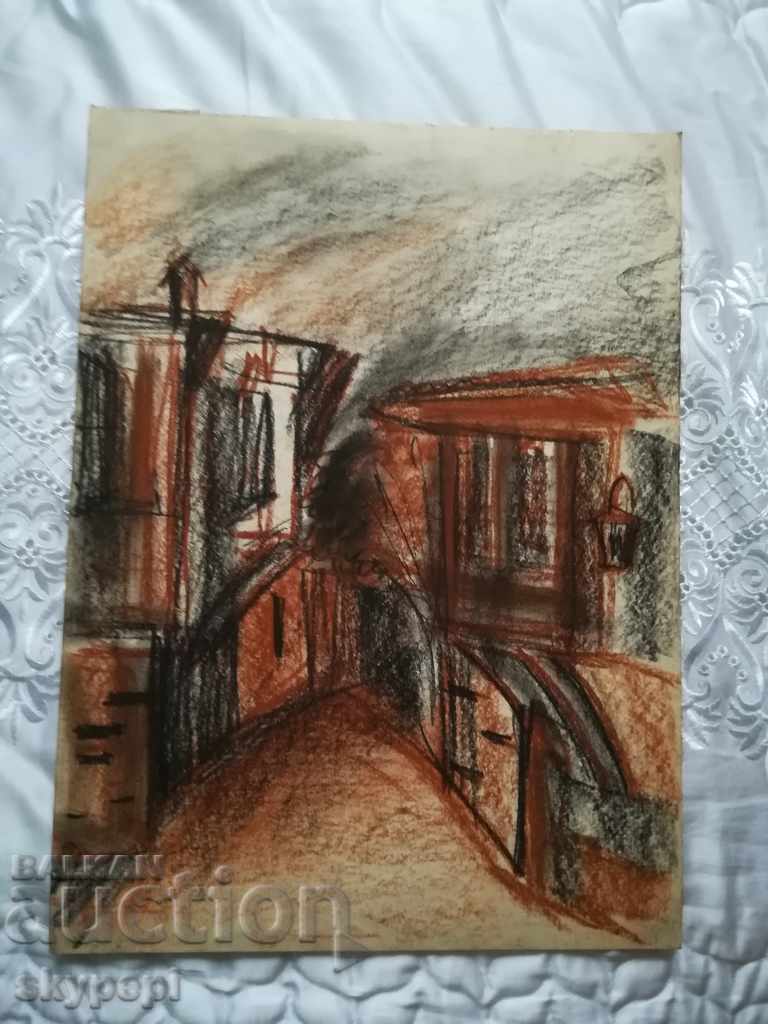 Auction Painting - pastel "Old Nessebar" Auction Painting - pastel "Old Nessebar"