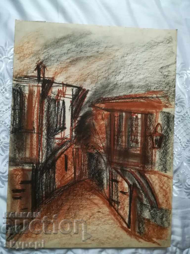 Delivery of Painting - pastel "Old Nessebar" Delivery of Painting - pastel "Old Nessebar"