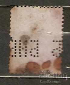 Postage stamp Bulgaria perfin 30 stotinki 1901 BNB with price 0.90 BGN | € 0.46 Postage stamp Bulgaria perfin 30 stotinki 1901 BNB with price 0.90 BGN | € 0.46