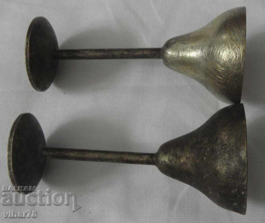 a lot of two old silver-plated cups with price 44.99 BGN | € 23.00 a lot of two old silver-plated cups with price 44.99 BGN | € 23.00