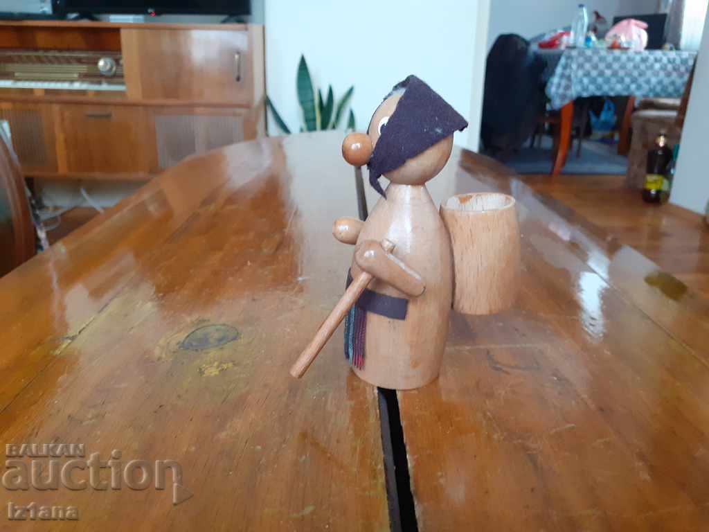 Auction Old wooden figurine Auction Old wooden figurine
