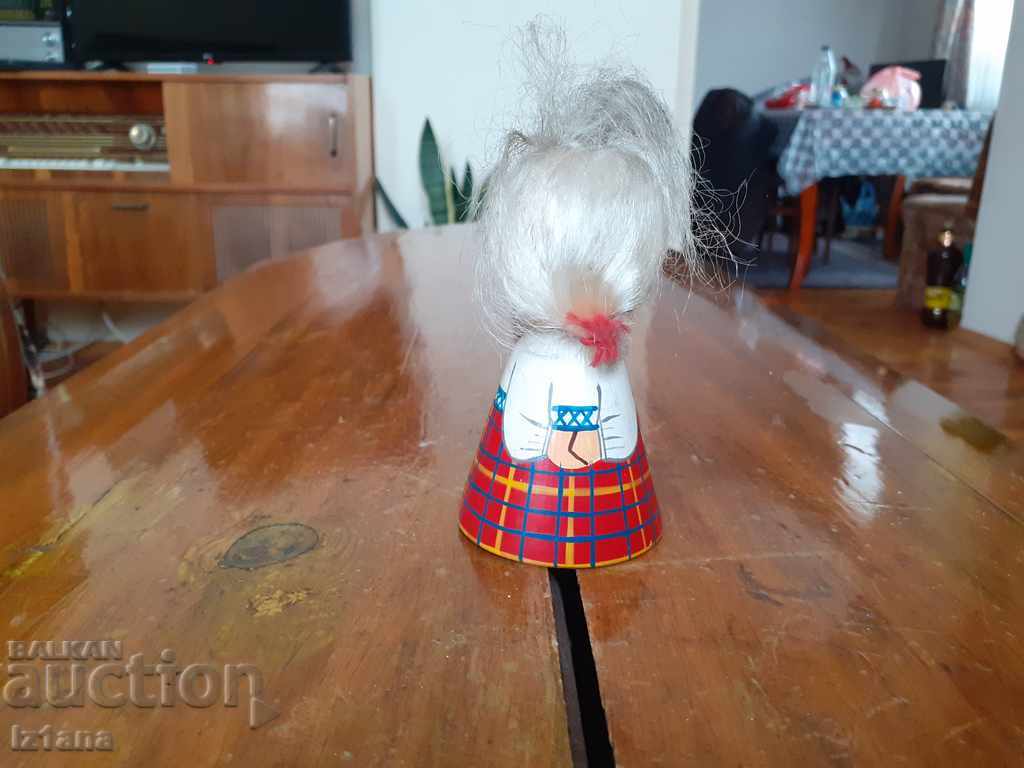 Auction  Old wooden figurine