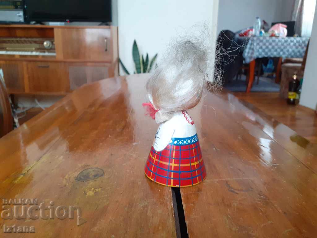 Delivery of Old wooden figurine