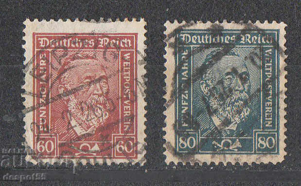 1924. Germany Reich. Heinrich von Stefan - postal worker.