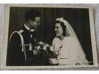 OFFICER PARADE UNIFORM WEDDING 1945 PHOTO