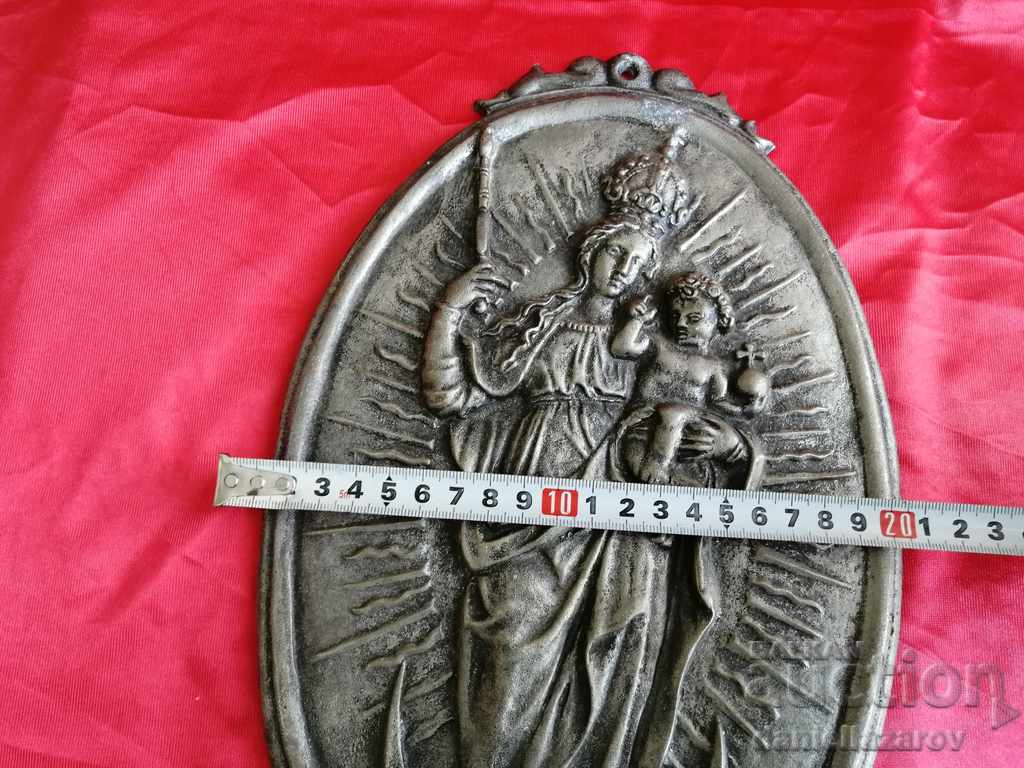 Old Rare Metal CATHOLIC PANEL - 6 Old Rare Metal CATHOLIC PANEL - 6