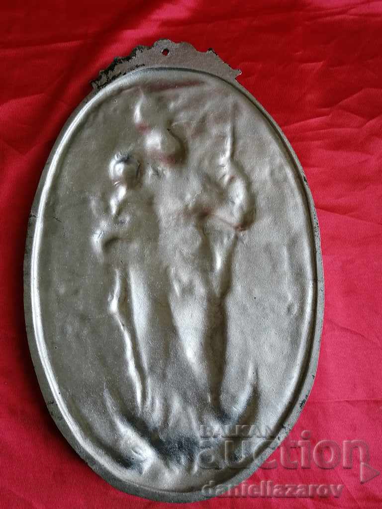 Old Rare Metal CATHOLIC PANEL - 7 Old Rare Metal CATHOLIC PANEL - 7