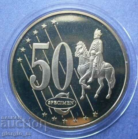 Естония 50 евро цента проба
