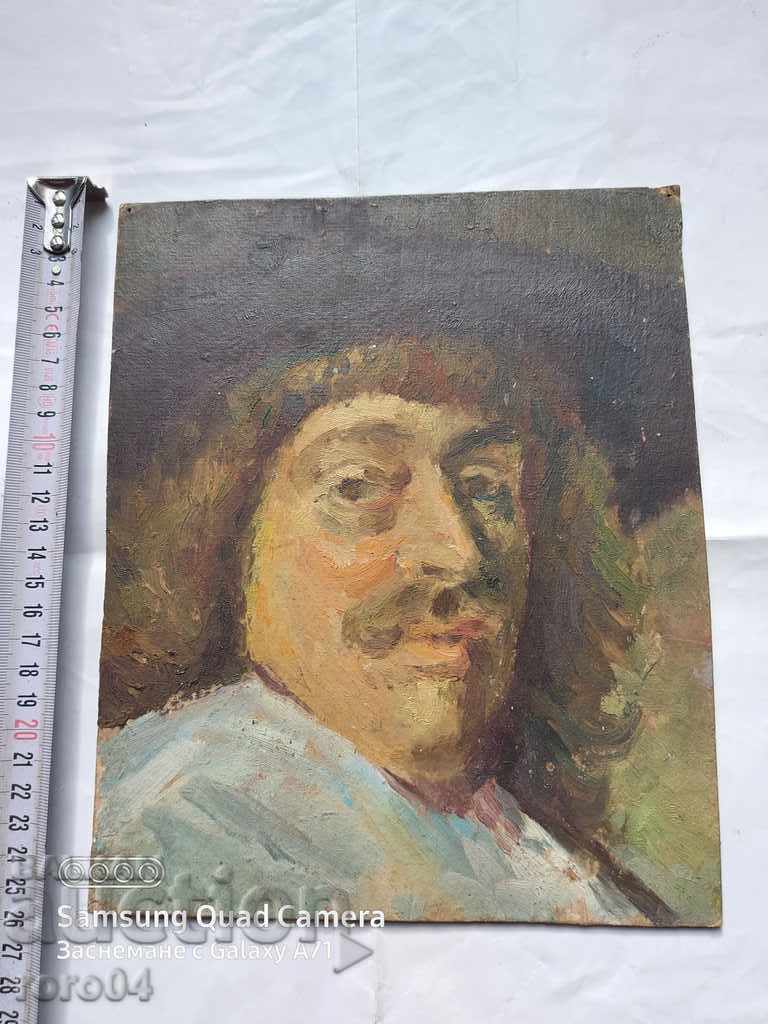 SELF-PORTRAIT WITH HAT - REMBRAND - RUBENS - CARAWAGO with price 299.00 BGN | € 152.88 SELF-PORTRAIT WITH HAT - REMBRAND - RUBENS - CARAWAGO with price 299.00 BGN | € 152.88