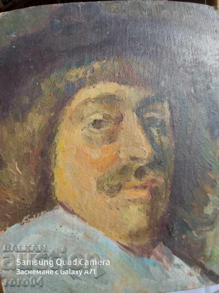AUTORETRAT CU PĂLIE - REMBRAND - RUBENS - CARAWAGO