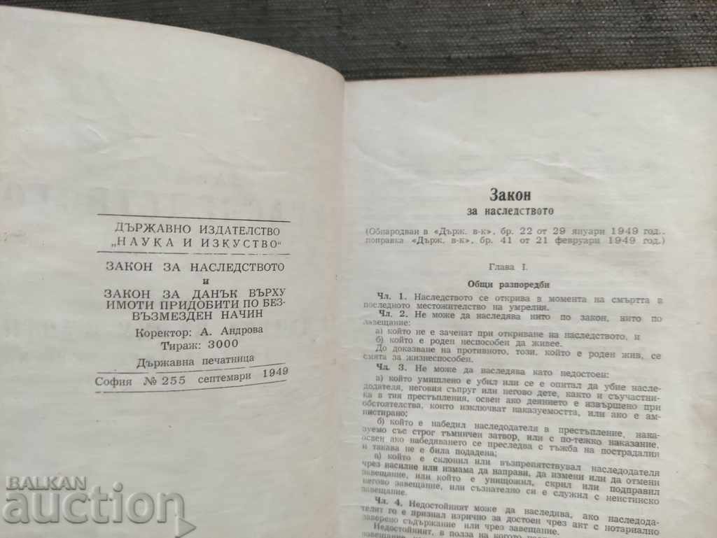Inheritance law and tax law with price 20.00 BGN | € 10.23 Inheritance law and tax law with price 20.00 BGN | € 10.23
