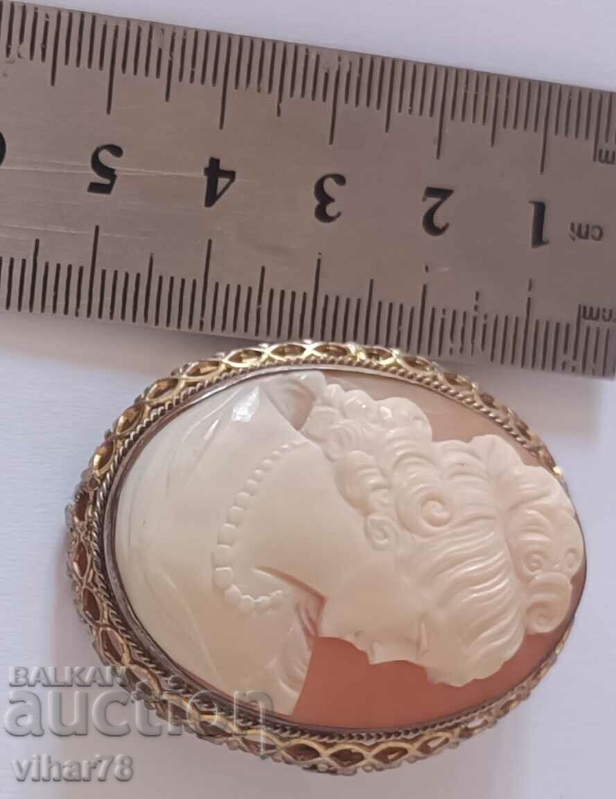 Old beautiful cameo brooch - 5 Old beautiful cameo brooch - 5