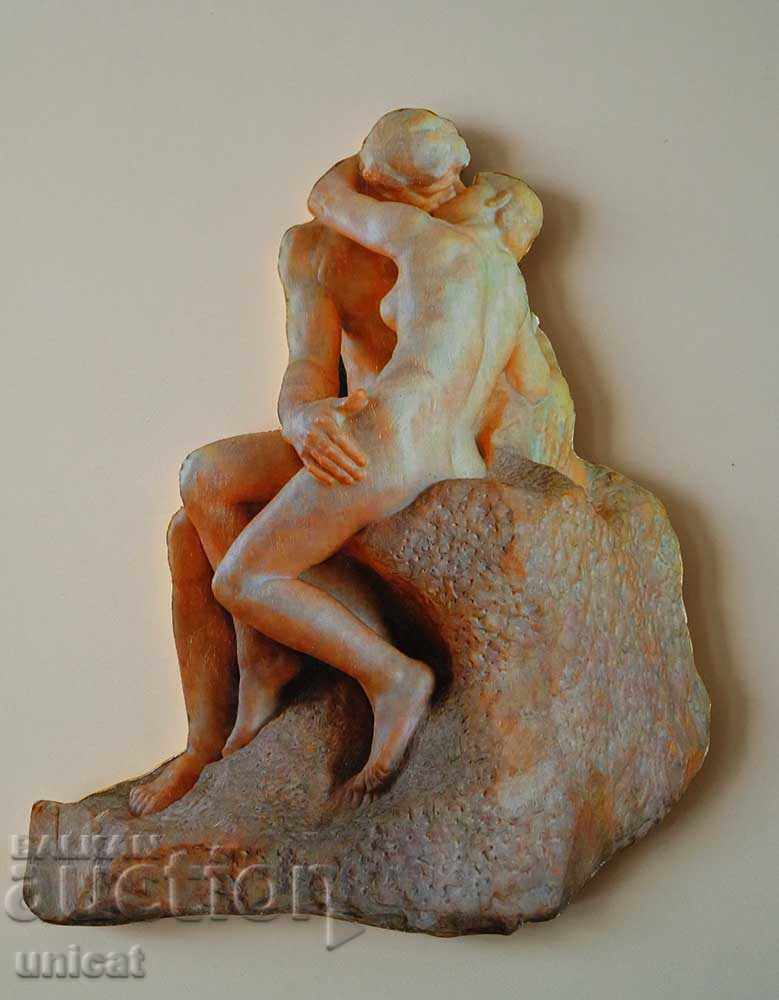 Pictura „Sărutul” de Auguste Rodin