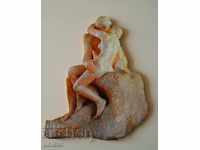 Painting "The Kiss" by Auguste Rodin