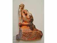 Pictura „Idolul etern” bazată pe sculptura lui Auguste Rodin