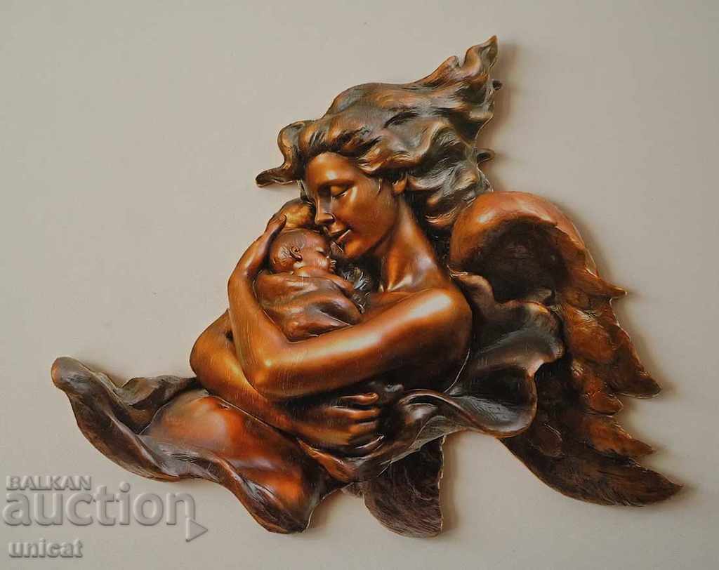 Ζωγραφική "Η αγάπη της μητέρας" από γλυπτική