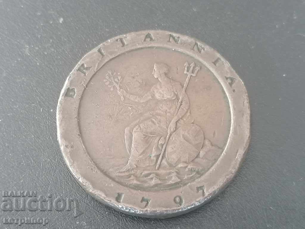 Доставка на 1 пени 1779 г Великобритания мед