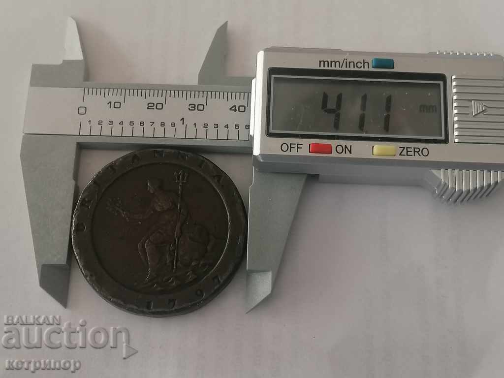 1 пени 1779 г Великобритания мед - 5