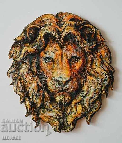 Λιοντάρι, κεφάλι, ζωγραφική