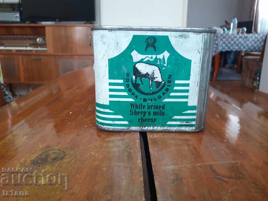 Old box of Rhodope cheese