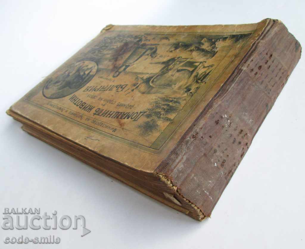 Auction Old book almanac of animals Principality of Bulgaria 1901 Auction Old book almanac of animals Principality of Bulgaria 1901