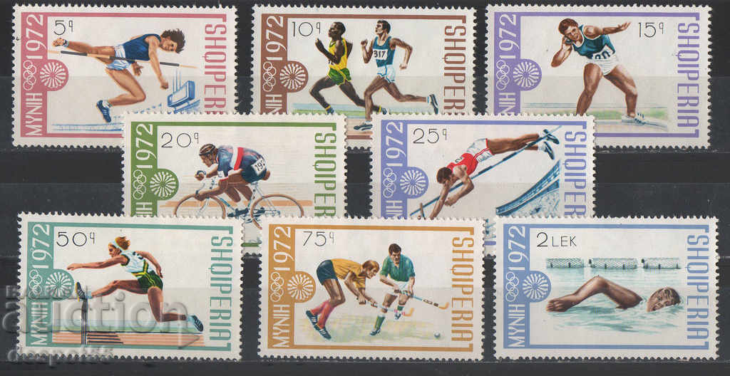 1972. Albania. Jocuri Olimpice. Munchen, Germania.