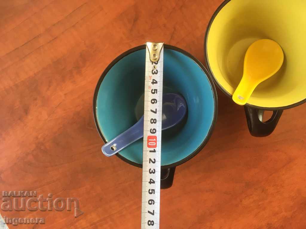 Auction BOWL BOWL SPOON PORCELAIN FOR SOUP -2 PCS Auction BOWL BOWL SPOON PORCELAIN FOR SOUP -2 PCS