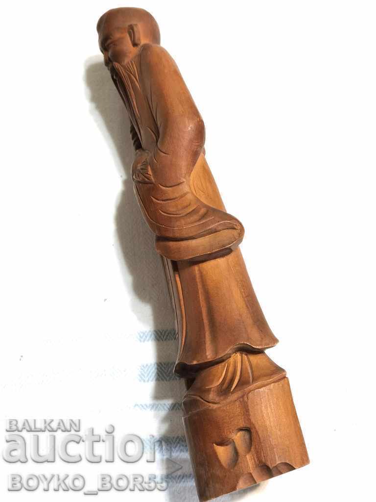 Delivery of Ancient Statuette of the Chinese God of Happiness and Longevity Delivery of Ancient Statuette of the Chinese God of Happiness and Longevity