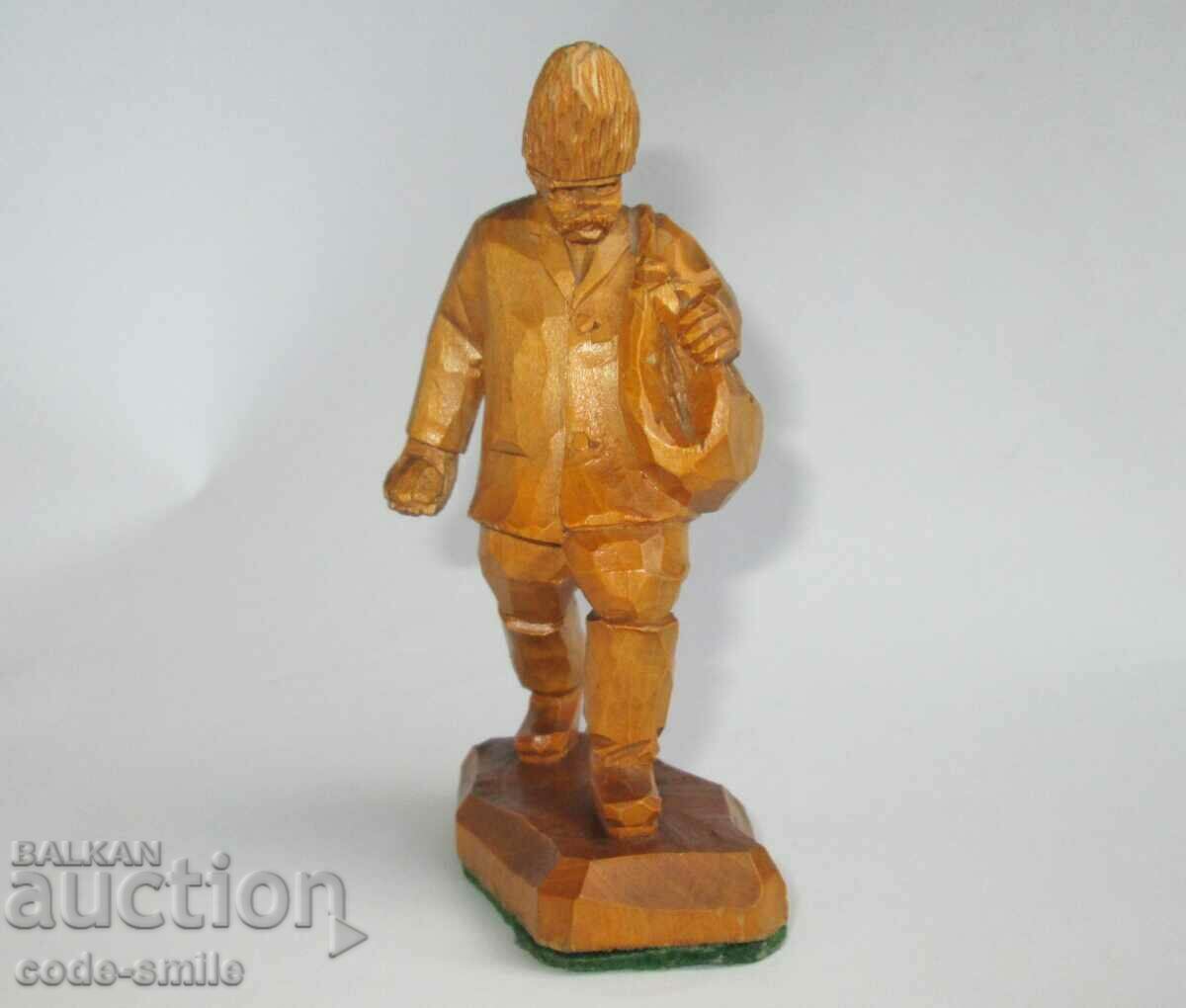 Old author's woodcarving figure statuette Old man sows grain with price 120.00 BGN | € 61.36 Old author's woodcarving figure statuette Old man sows grain with price 120.00 BGN | € 61.36