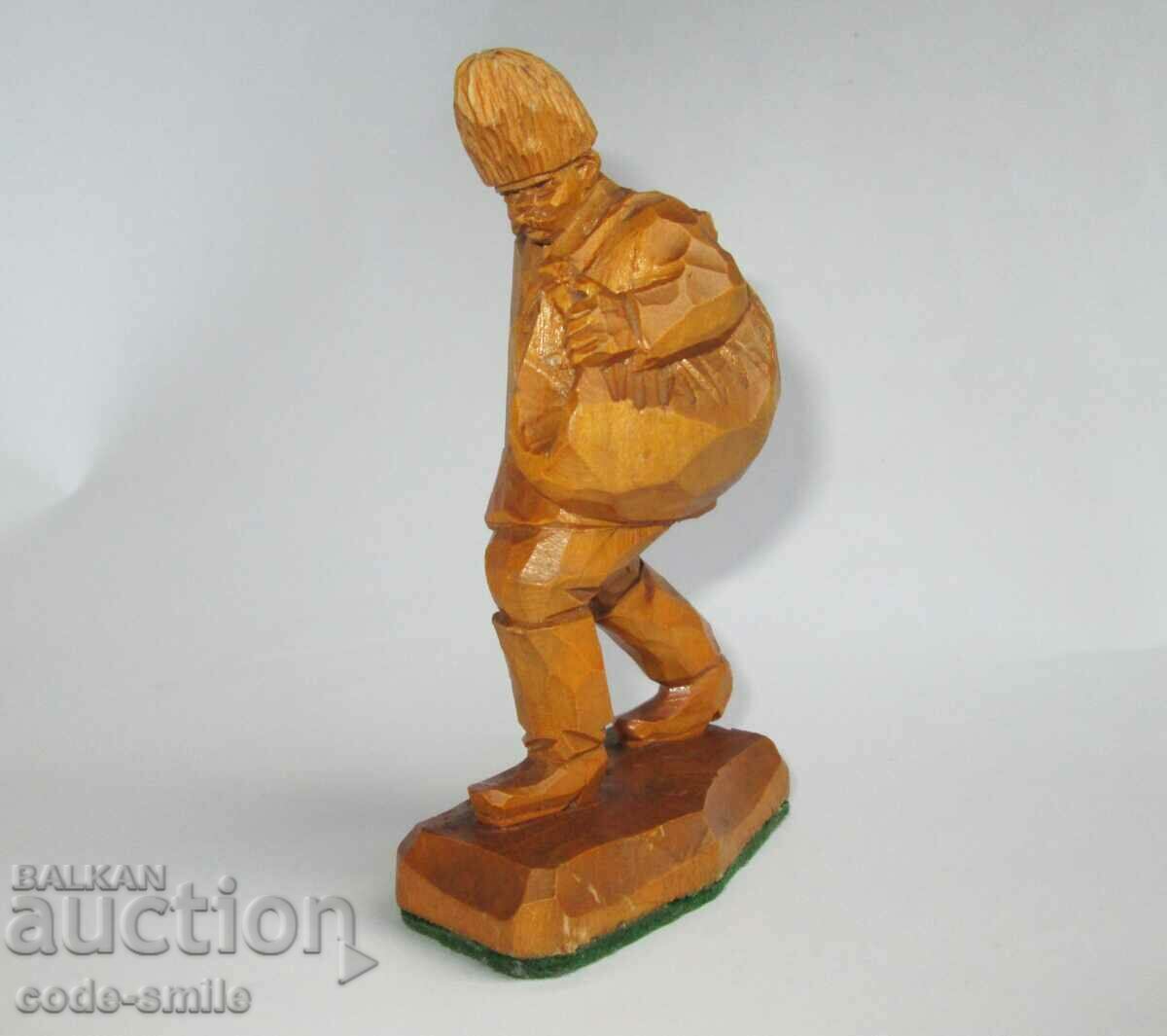Old author's woodcarving figure statuette Old man sows grain - 7 Old author's woodcarving figure statuette Old man sows grain - 7