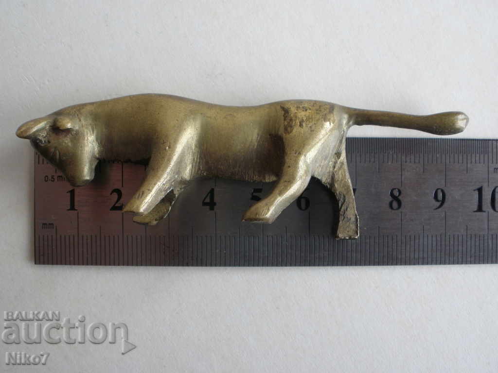 Antique bronze figurine (statue, plastic) of a bull. - 7 Antique bronze figurine (statue, plastic) of a bull. - 7