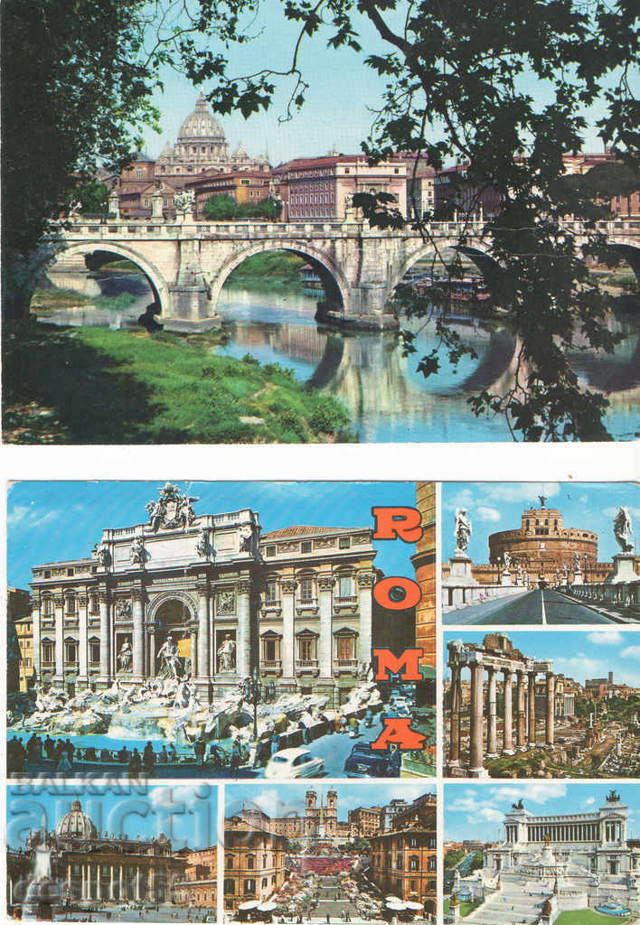 1967-71. Italy. Rome. Panorama.