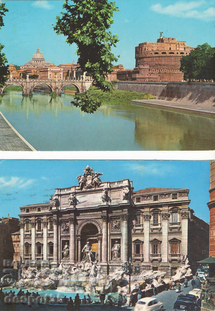 1964-71. Италия. Рим. Панорама.