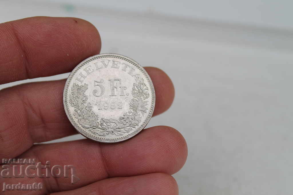 5 Swiss Francs 1982 - 5