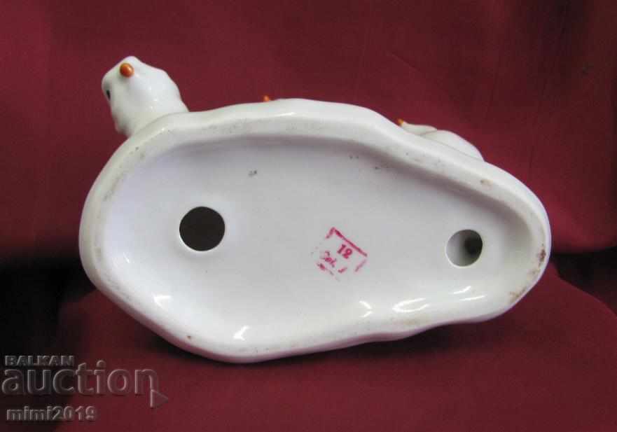 Vintage Porcelain Figurine Marked - 7